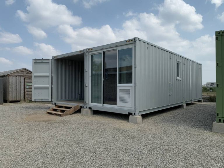 Low cost foundation systems designed specifically for container buildings