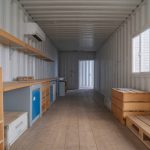 Upcycling industrial waste into stylish finishes for container interiors