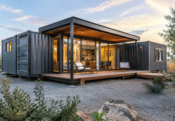 Shipping container homes interiors: sustainable materials and design for modular living