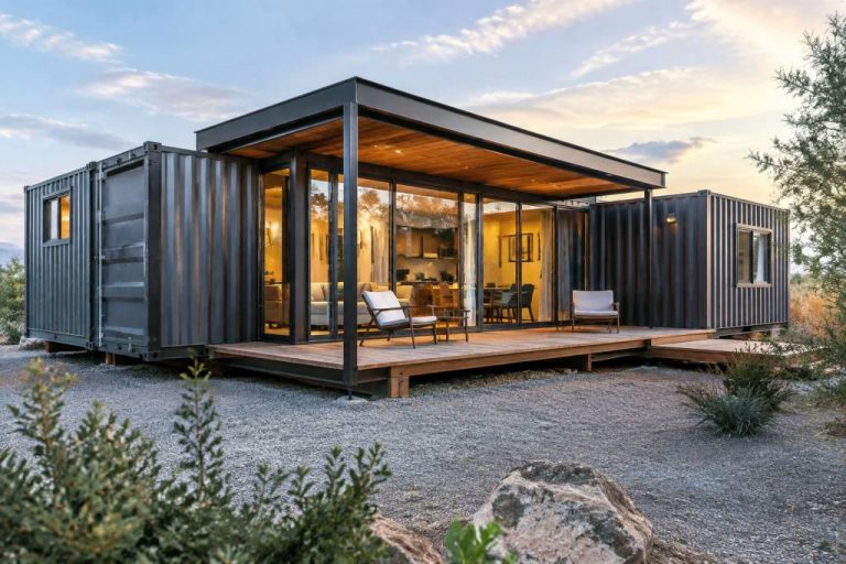 Shipping container homes interiors: sustainable materials and design for modular living