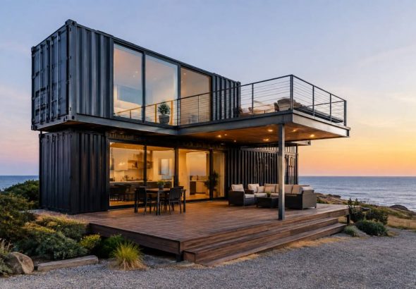 Sea container building: design, materials and construction guide
