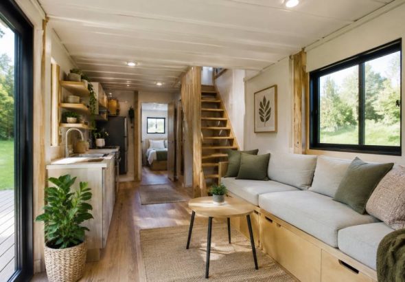 Interior design for shipping container homes: sustainable materials and space-saving ideas