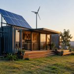 Off grid buildings: designing sustainable container homes with renewable energy systems